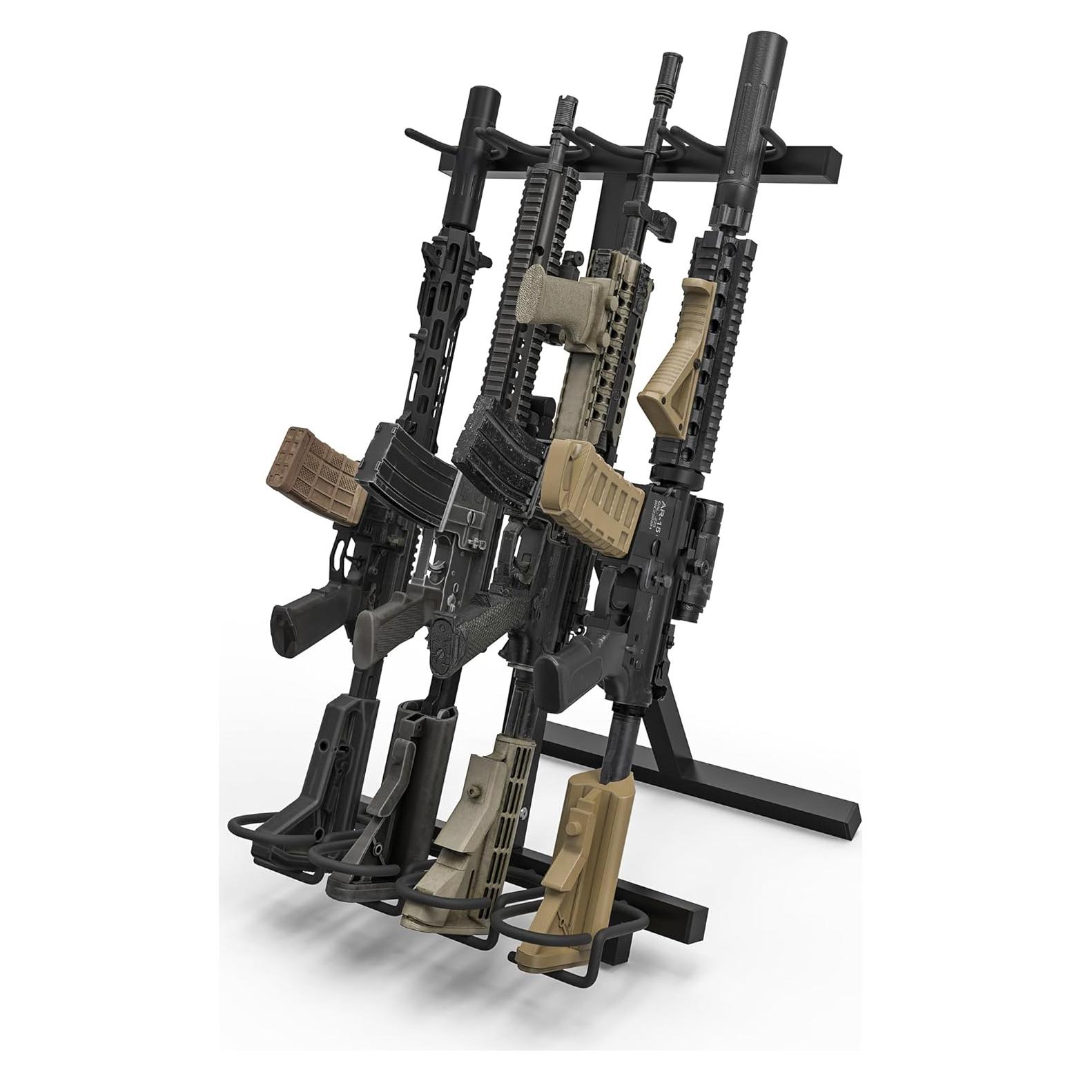 Soporte Plegable para Rifles Upbic JL-SSQJ - Acero 4 Ranuras