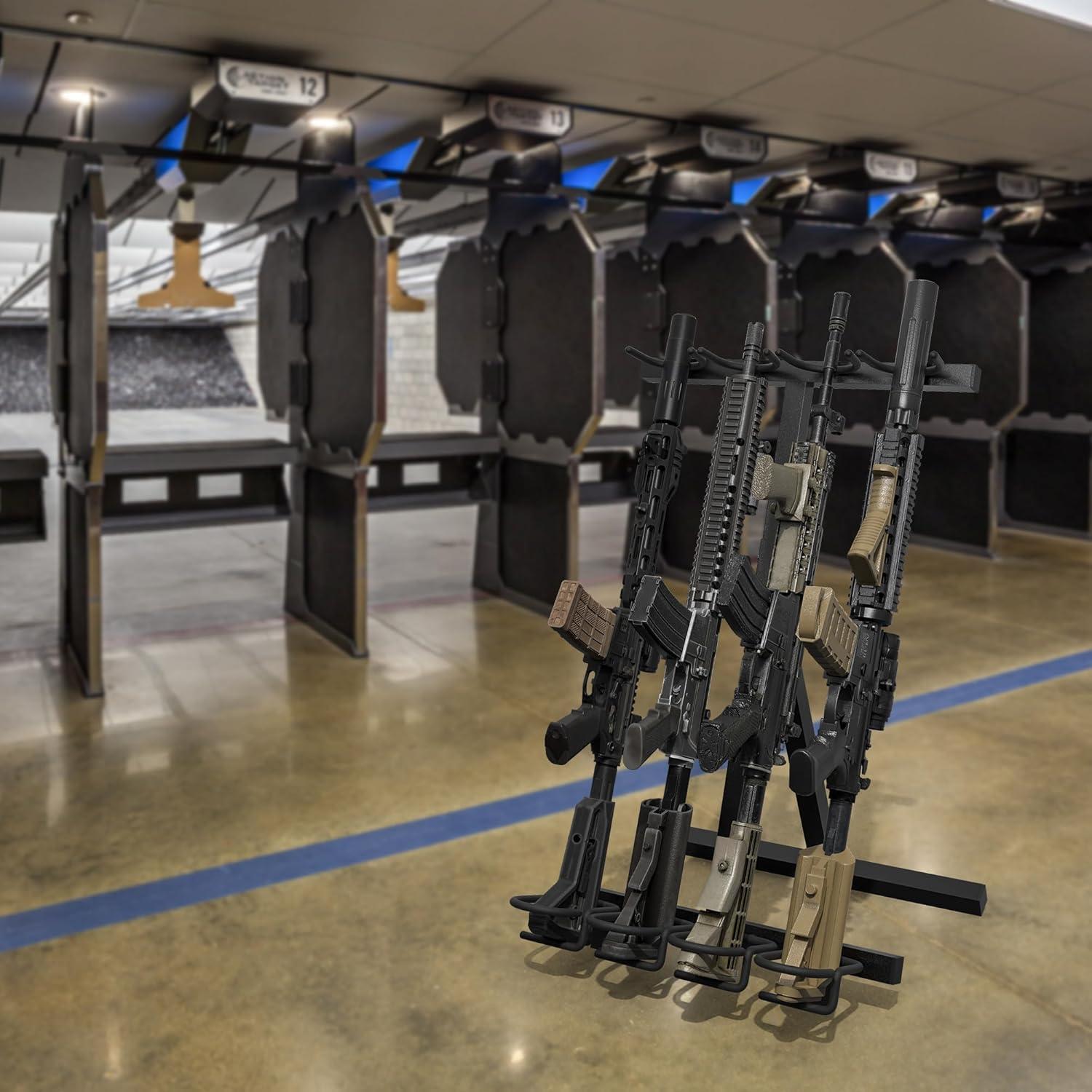 Soporte Plegable para Rifles Upbic JL-SSQJ - Acero 4 Ranuras