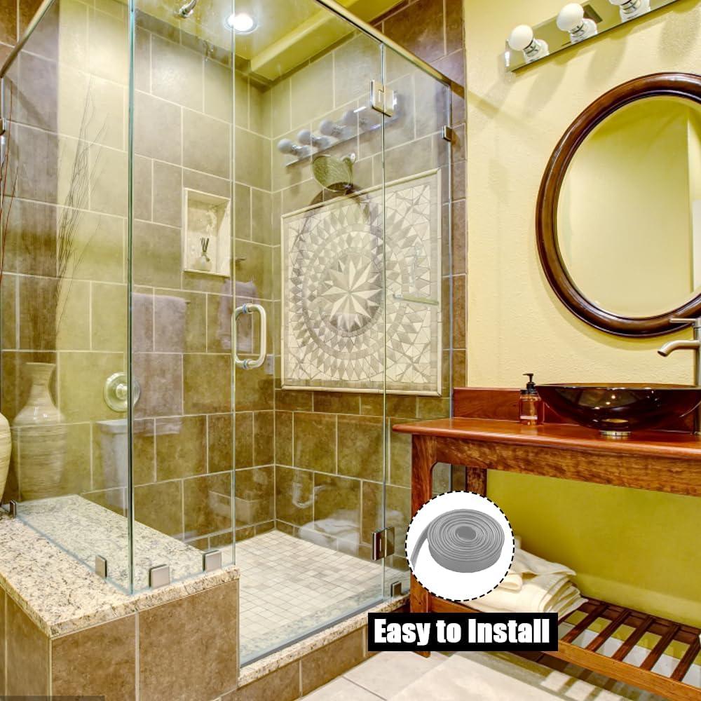 Sello de puerta de ducha TINSKY 2.74m goma impermeable gris