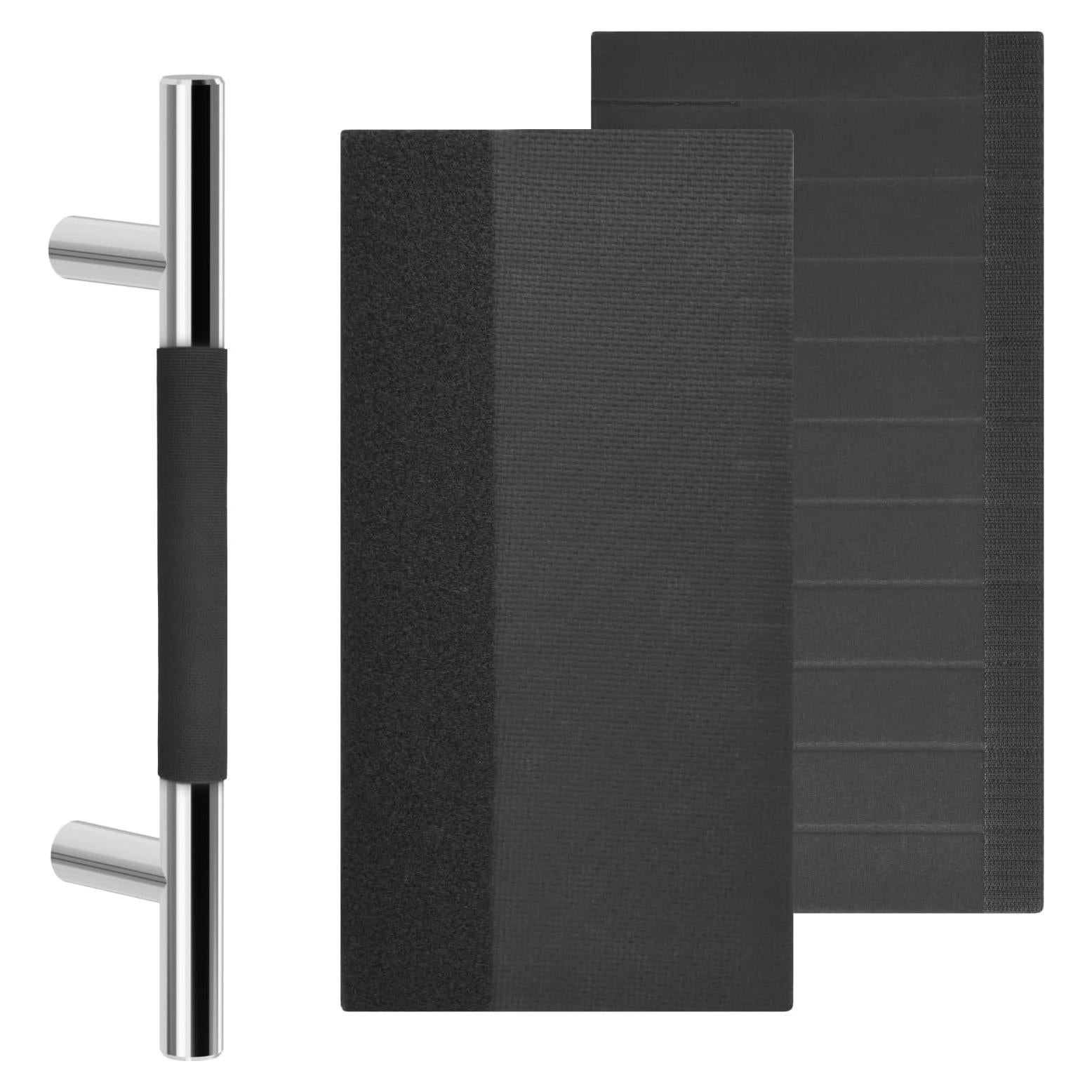 Cubierta de Manija de Puerta Homakover Neopreno Ajustable (2 Unidades, Negro)