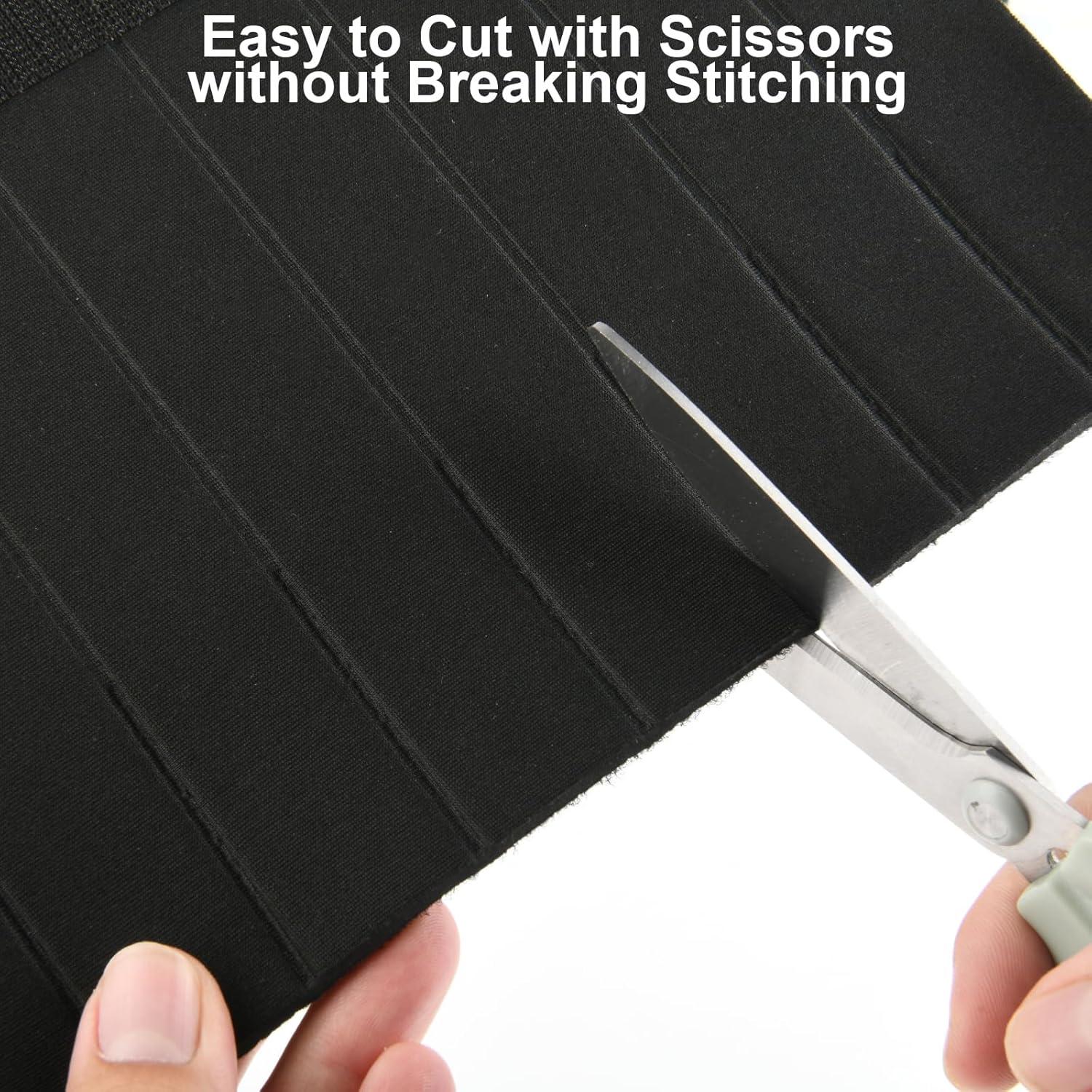 Cubierta de Manija de Puerta Homakover Neopreno Ajustable (2 Unidades, Negro)