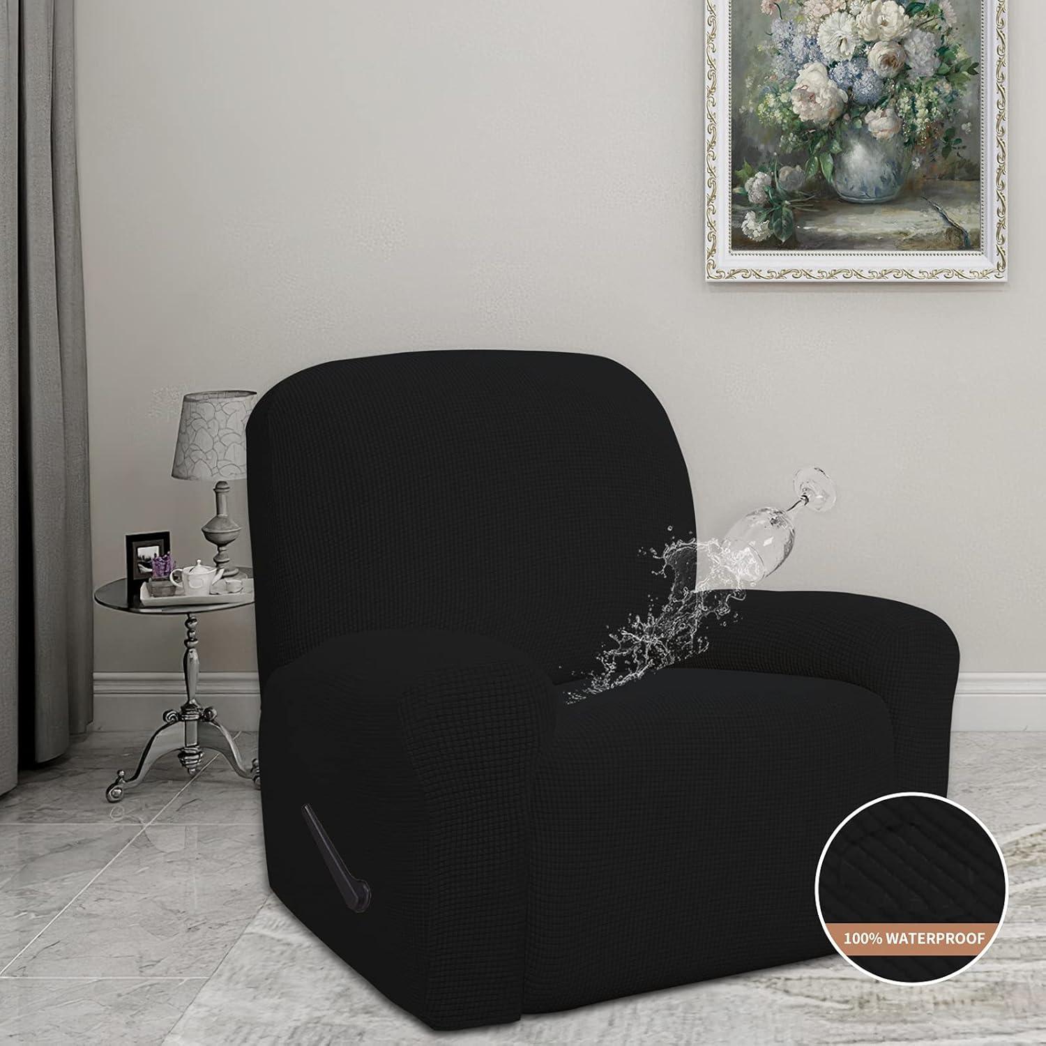 Funda de Sofá Reclinable Easy-Going Impermeable Negro