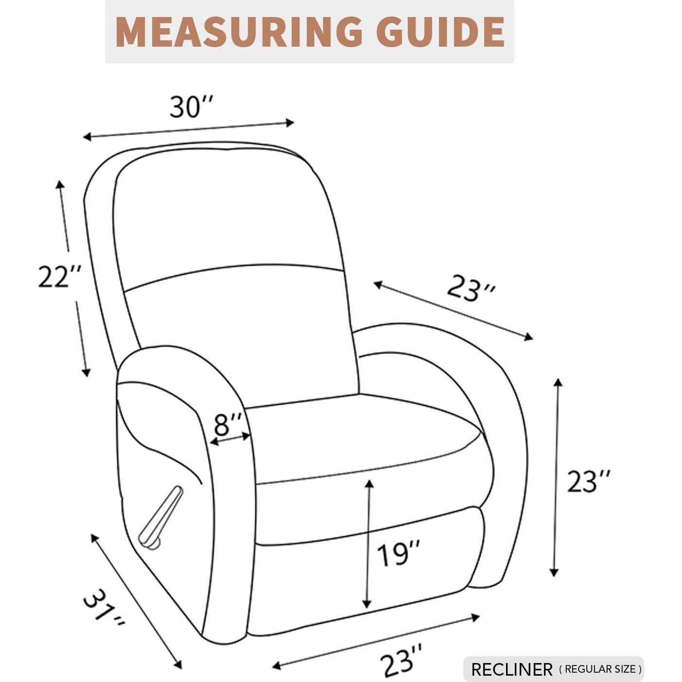 Funda de Sofá Reclinable Easy-Going Impermeable Negro