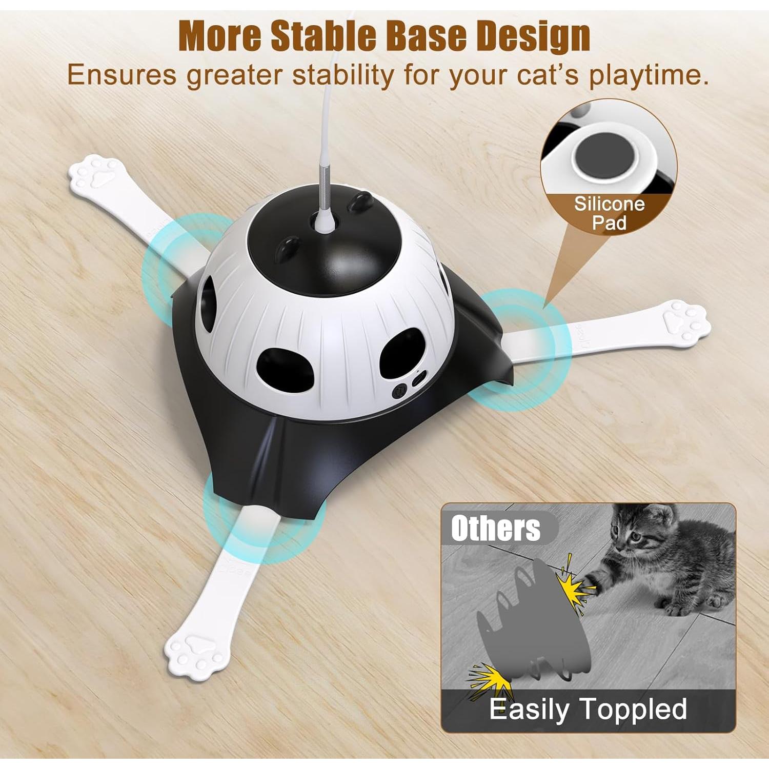 Juguete Automático para Gatos AIPERRO 3-en-1 Interactivo