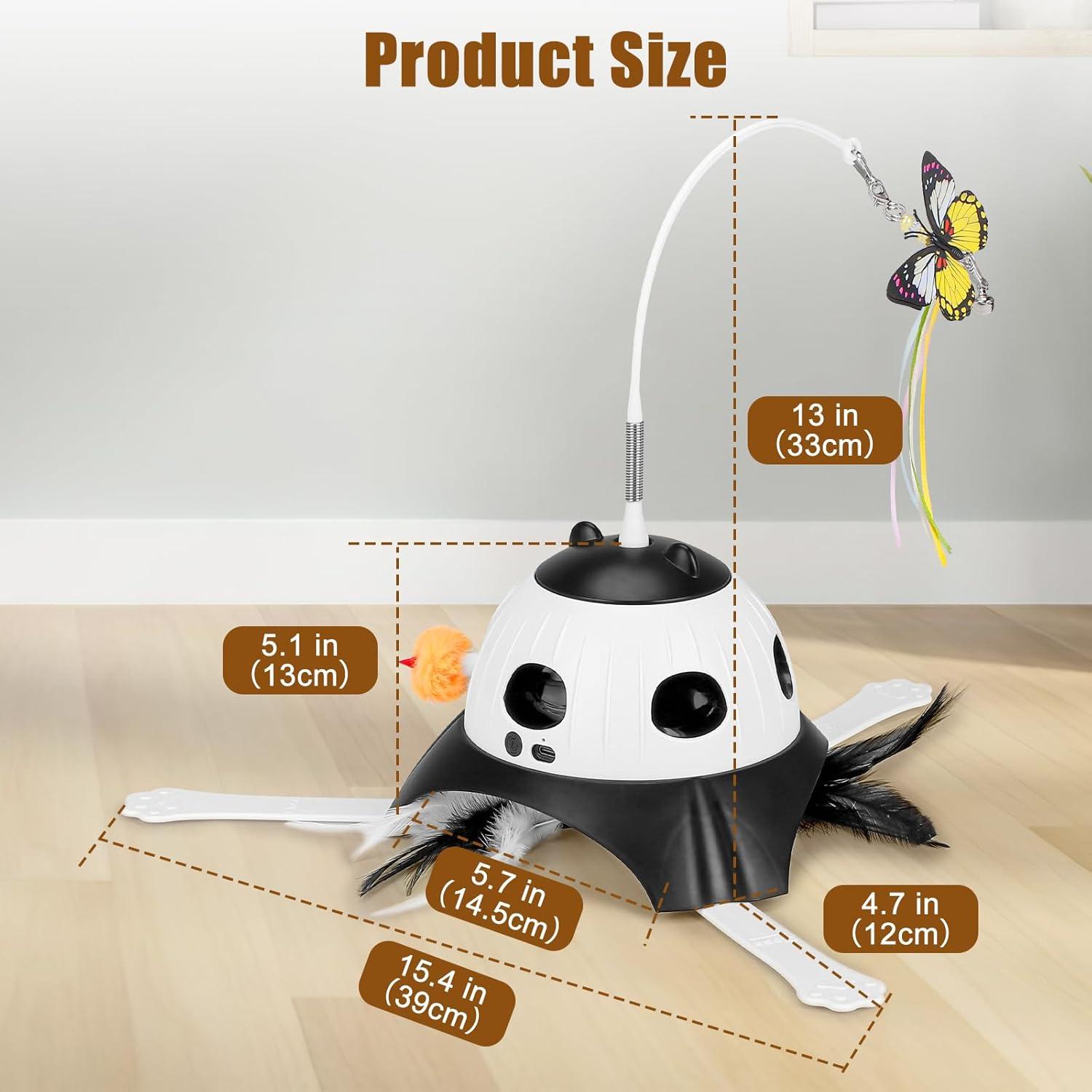 Juguete Automático para Gatos AIPERRO 3-en-1 Interactivo