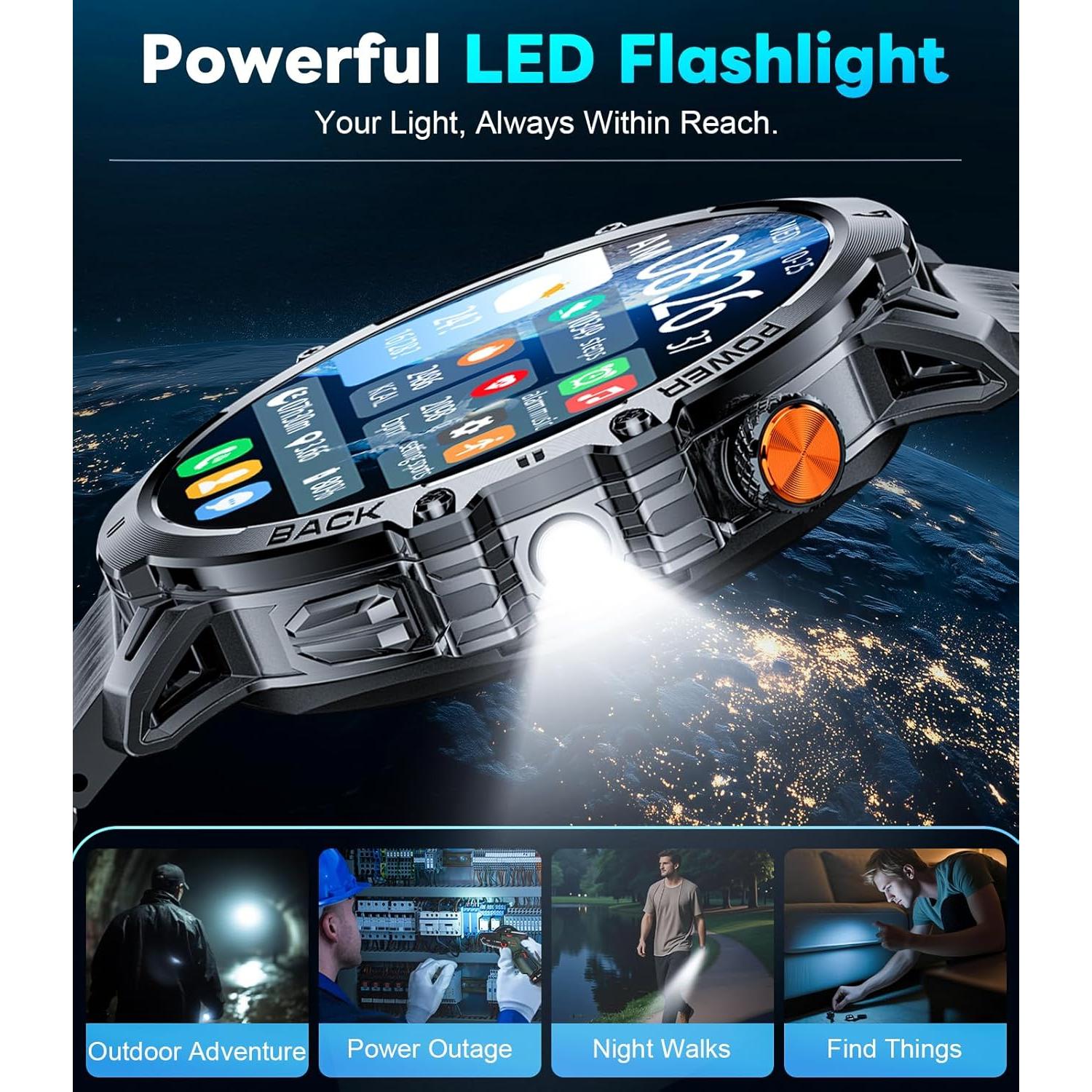 Reloj Inteligente BENYAR EF13 con Llamadas Bluetooth y Pantalla HD