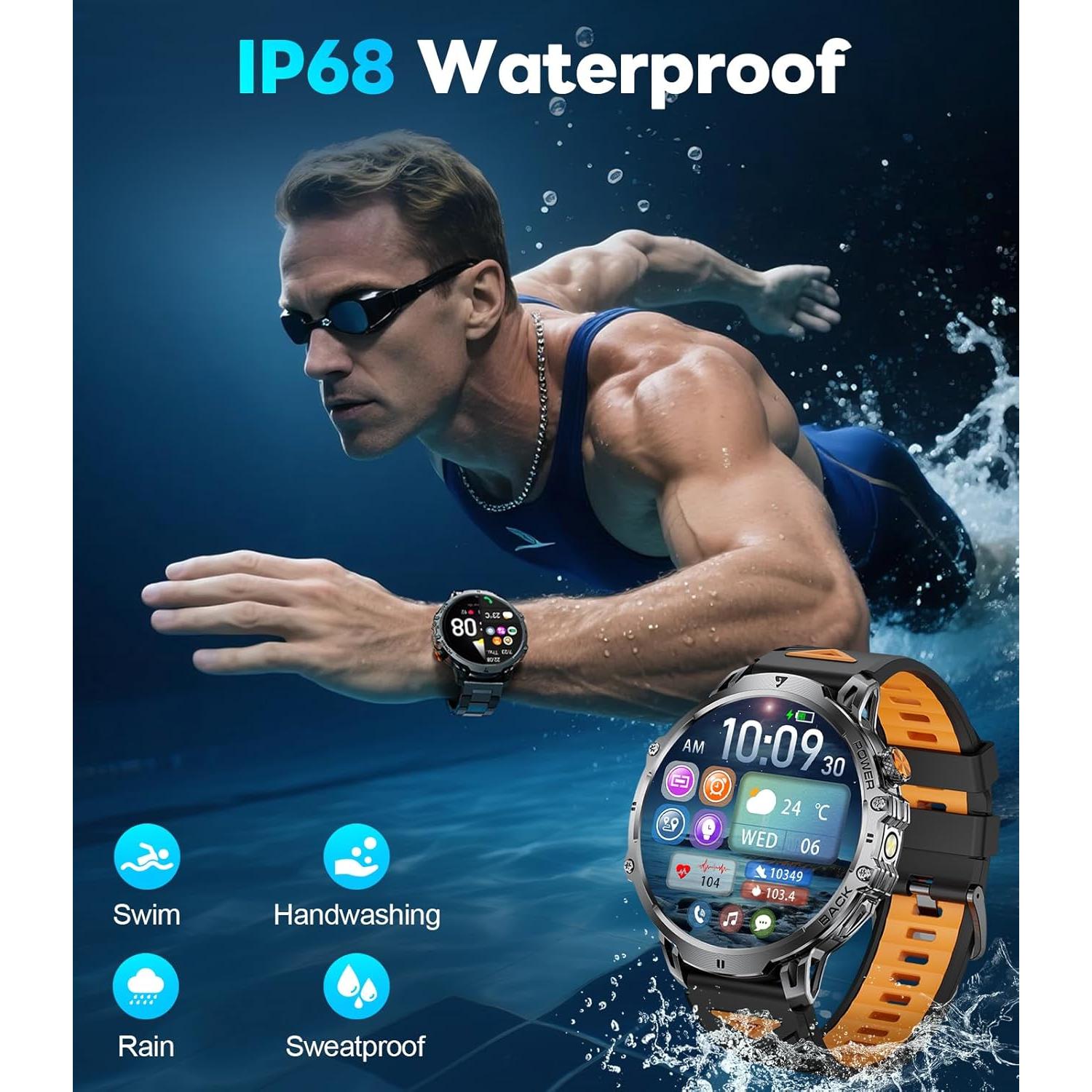 Reloj Inteligente BENYAR EF13 con Llamadas Bluetooth y Pantalla HD