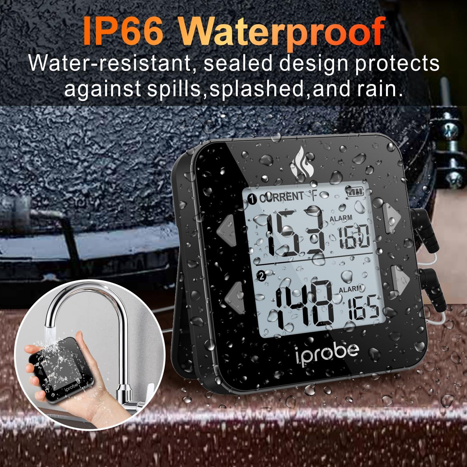 Termómetro Digital de Carne Babik IP-31 Doble Sonda Impermeable