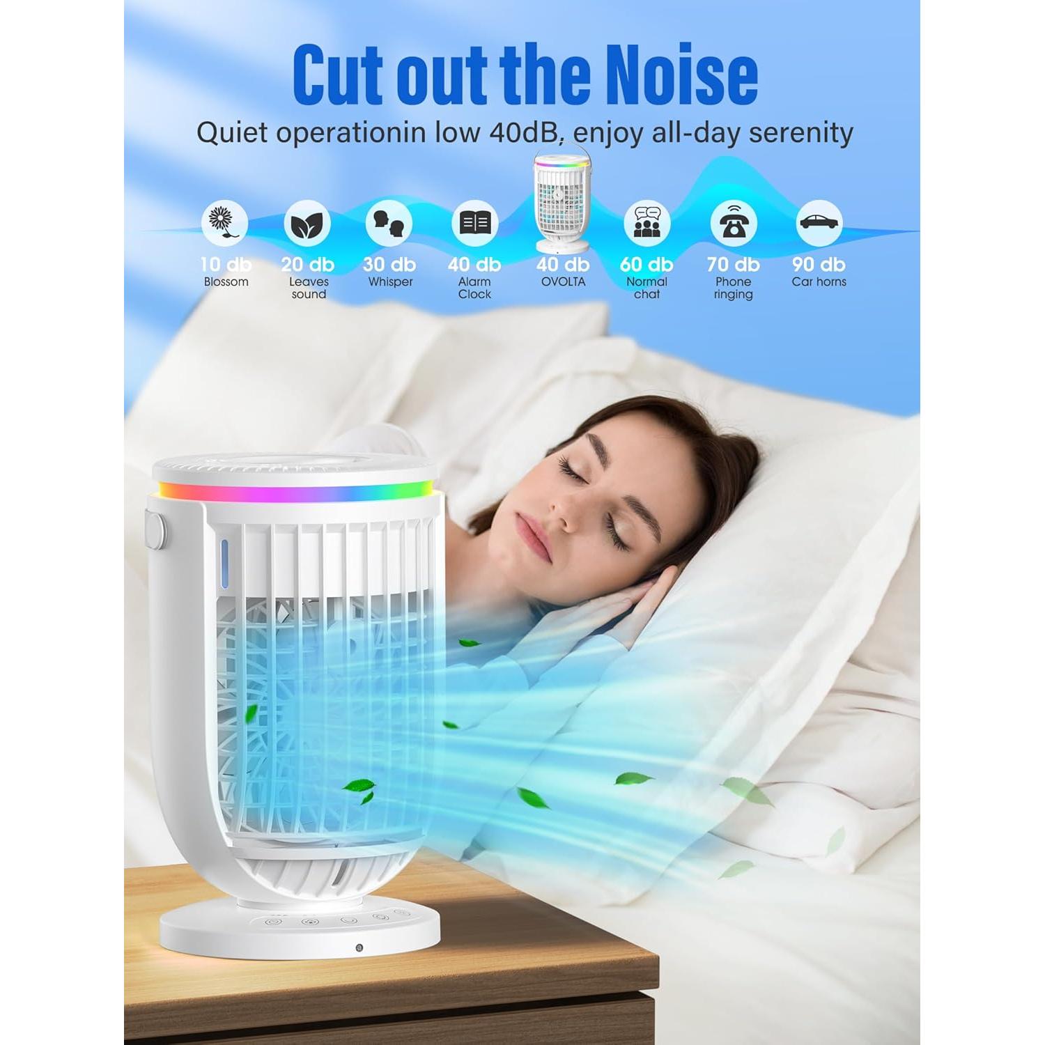 Aire Acondicionado Portátil JYew CBZ-1 4 en 1 con Humidificador