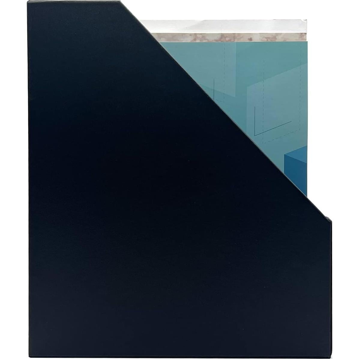 Soporte para Revistas UnionBasic de Cuero Sintético Negro