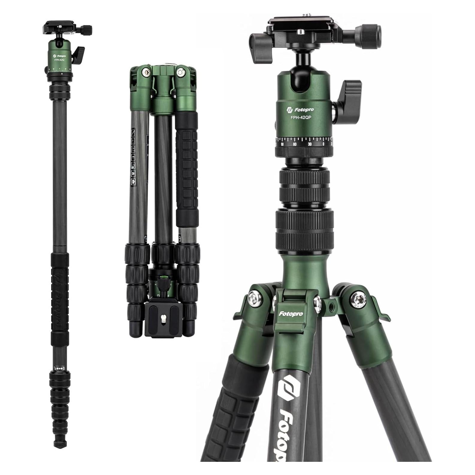 Trípode Fotopro X-go 59" Fibra de Carbono 8kg