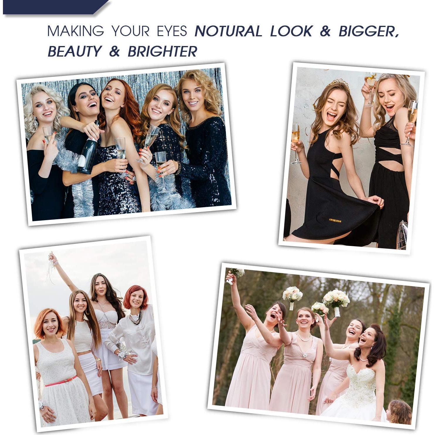 Pestañas Magnéticas 3D 7C SevenCrown con Delineador - 10 Pares