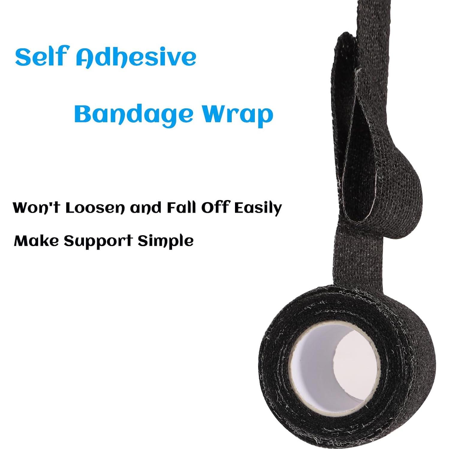 36 Rollos de Venda Elástica Autoadhesiva WeTop 5.08 cm Negra