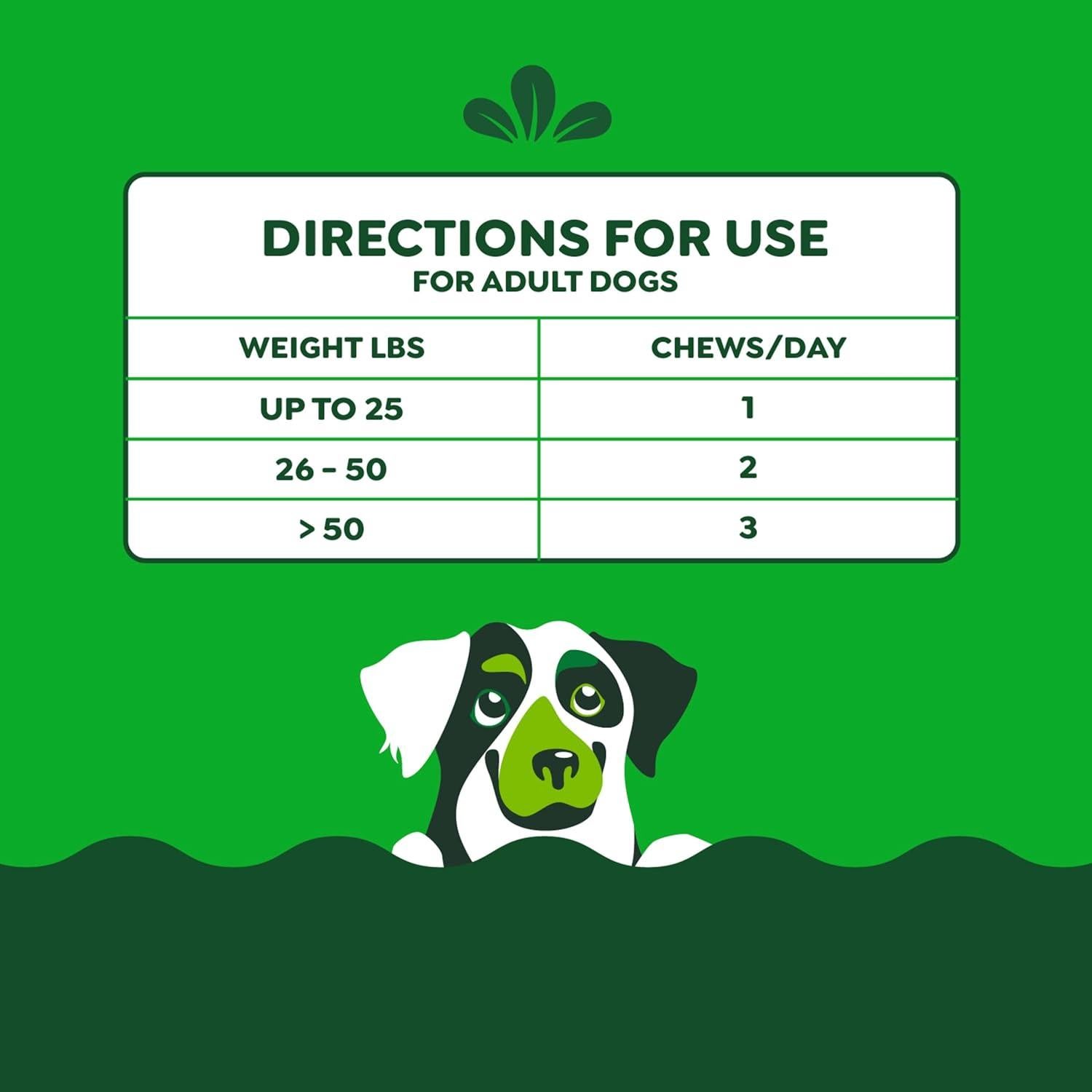 Suplementos Digestivos Greenies para Perros Sabor Pollo 40 Unidades