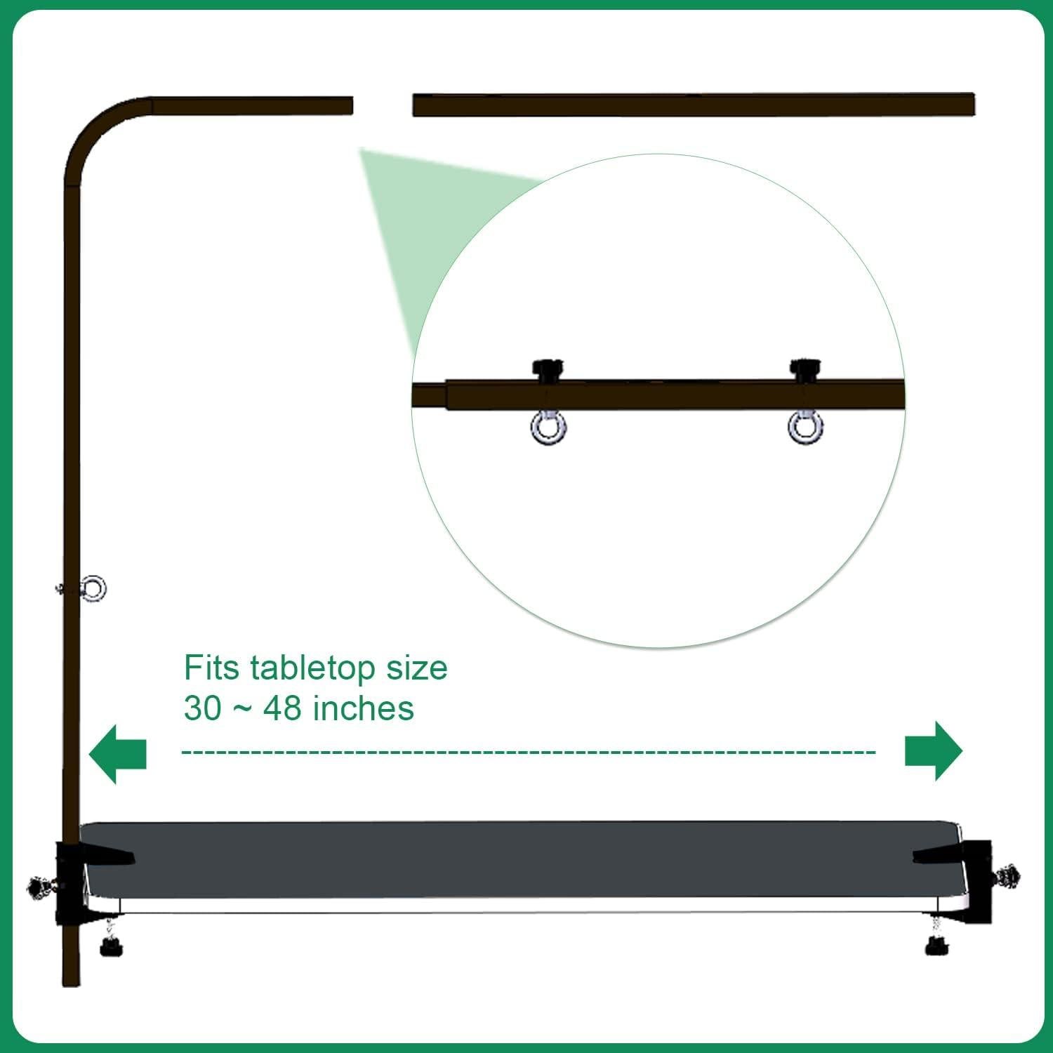 Brazo de Peluquería para Mascotas SHELANDY Ajustable 76-122cm