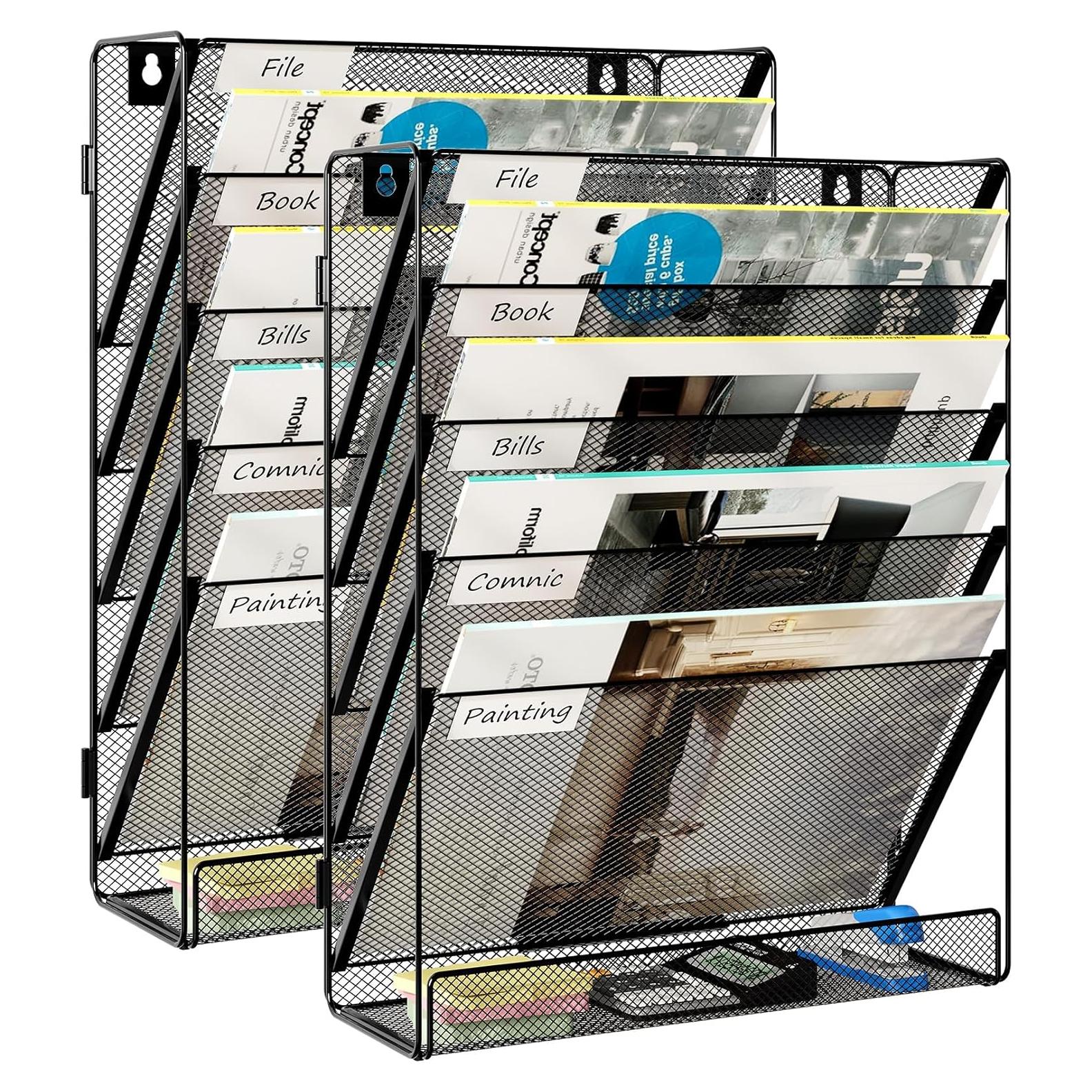 Organizador de Archivos de Malla EasyPAG 5 Niveles Negro - Paquete de 2