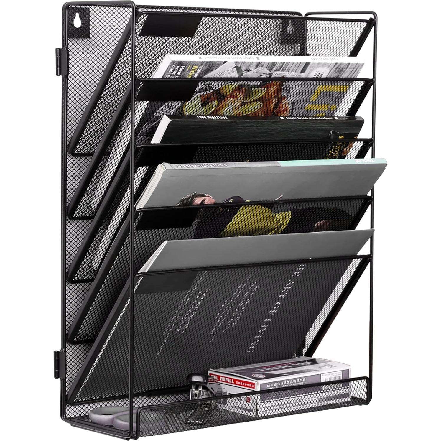 Organizador de Archivos de Malla EasyPAG 5 Niveles Negro - Paquete de 2