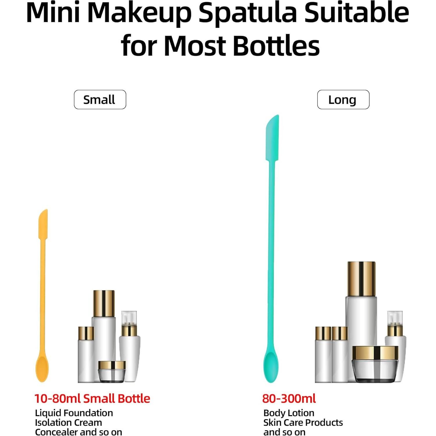 Juego de Espátulas de Silicona PCEEL - 2 Piezas para Maquillaje