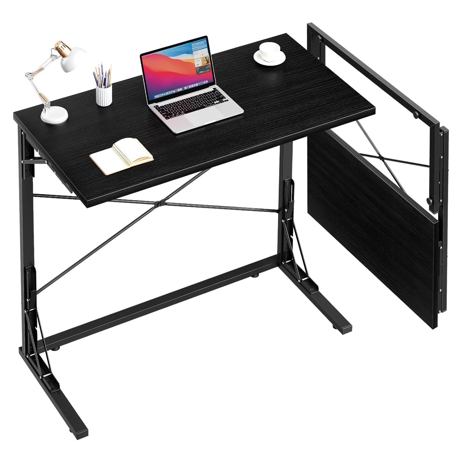 Escritorio Plegable Vantic VA-UZ06ZDDNZ01 Negro 80x40 cm