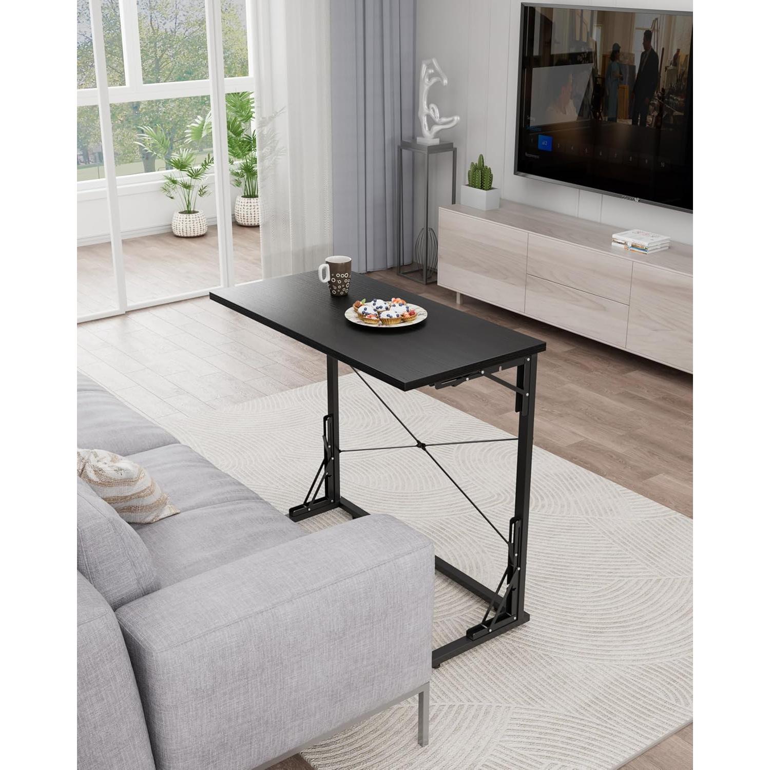 Escritorio Plegable Vantic VA-UZ06ZDDNZ01 Negro 80x40 cm