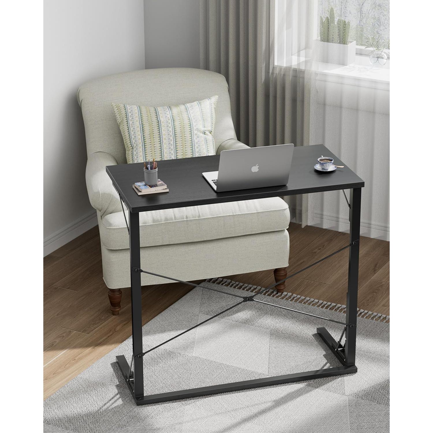 Escritorio Plegable Vantic VA-UZ06ZDDNZ01 Negro 80x40 cm