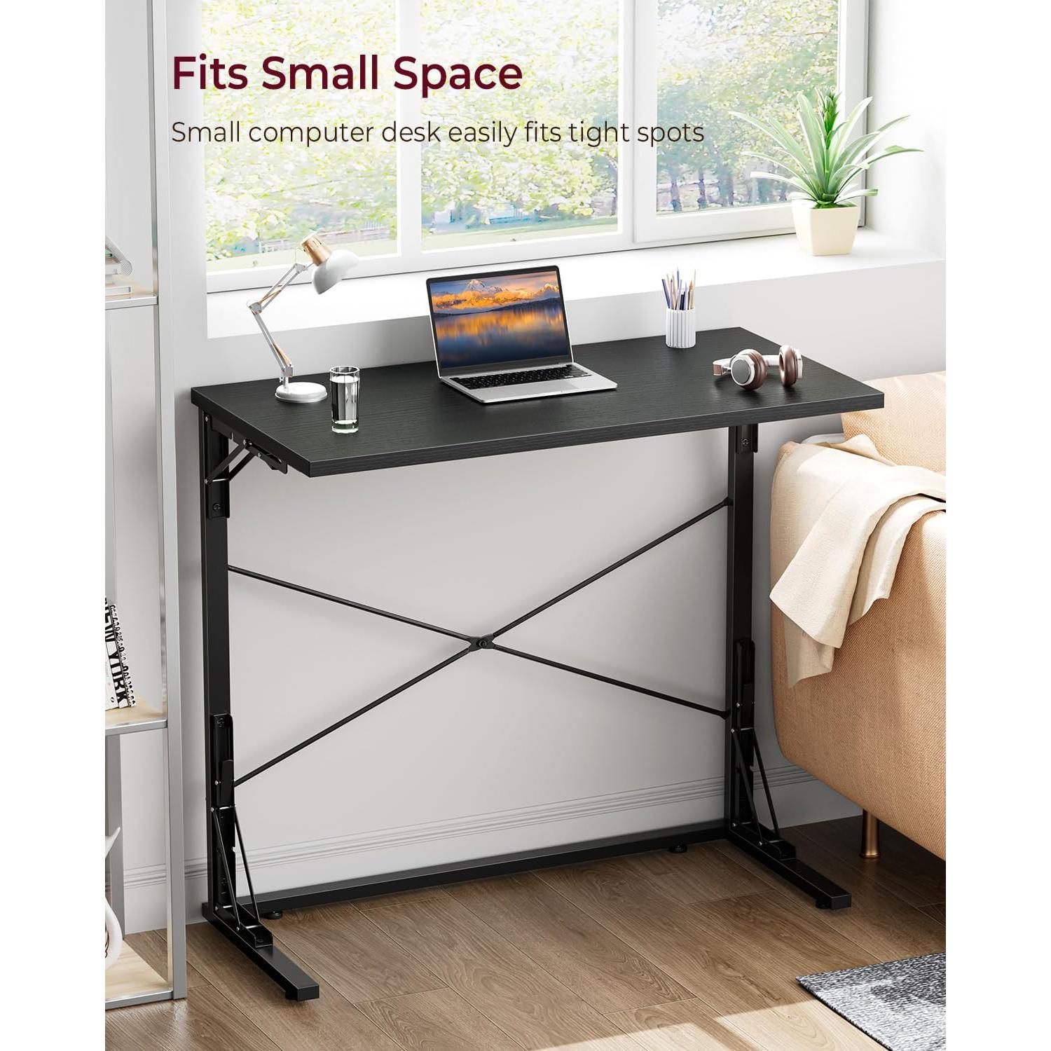 Escritorio Plegable Vantic VA-UZ06ZDDNZ01 Negro 80x40 cm