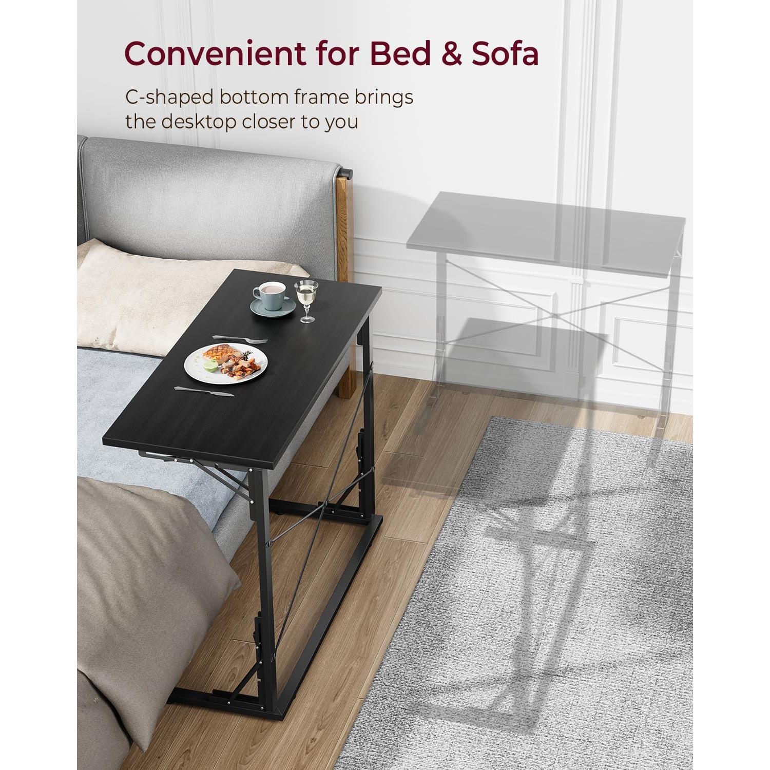 Escritorio Plegable Vantic VA-UZ06ZDDNZ01 Negro 80x40 cm