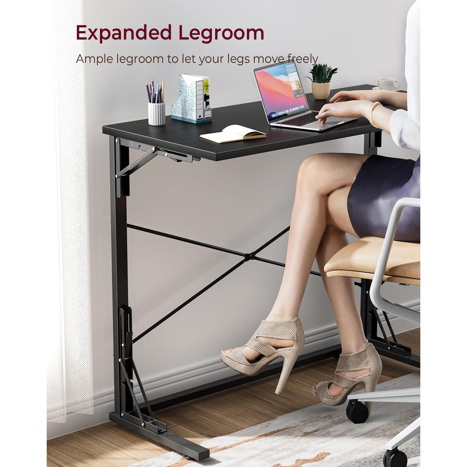 Escritorio Plegable Vantic VA-UZ06ZDDNZ01 Negro 80x40 cm