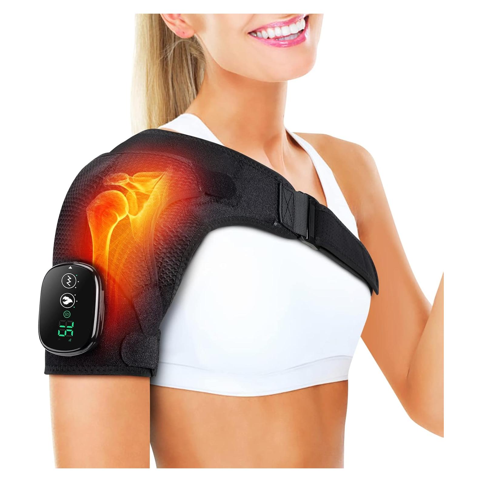 Almohadilla Térmica ERHIVORA para Hombros con Masaje Inalámbrica