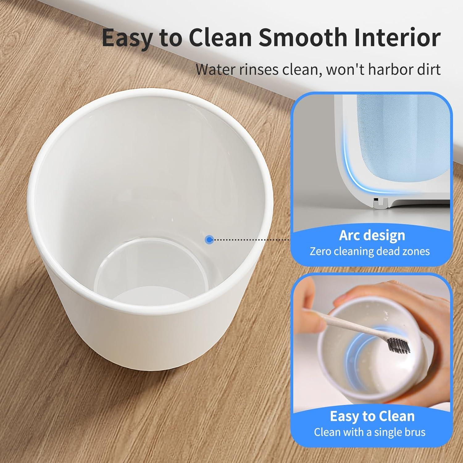 Vaso para Cepillos de Dientes VNYIFAN Blanco 70g Irrompible