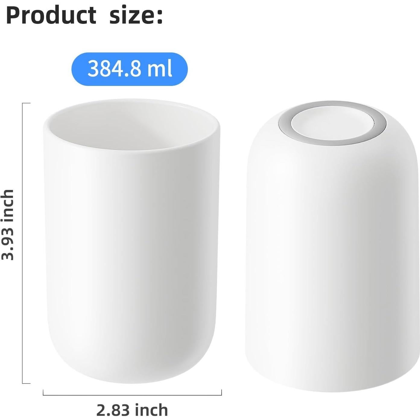 Vaso para Cepillos de Dientes VNYIFAN Blanco 70g Irrompible