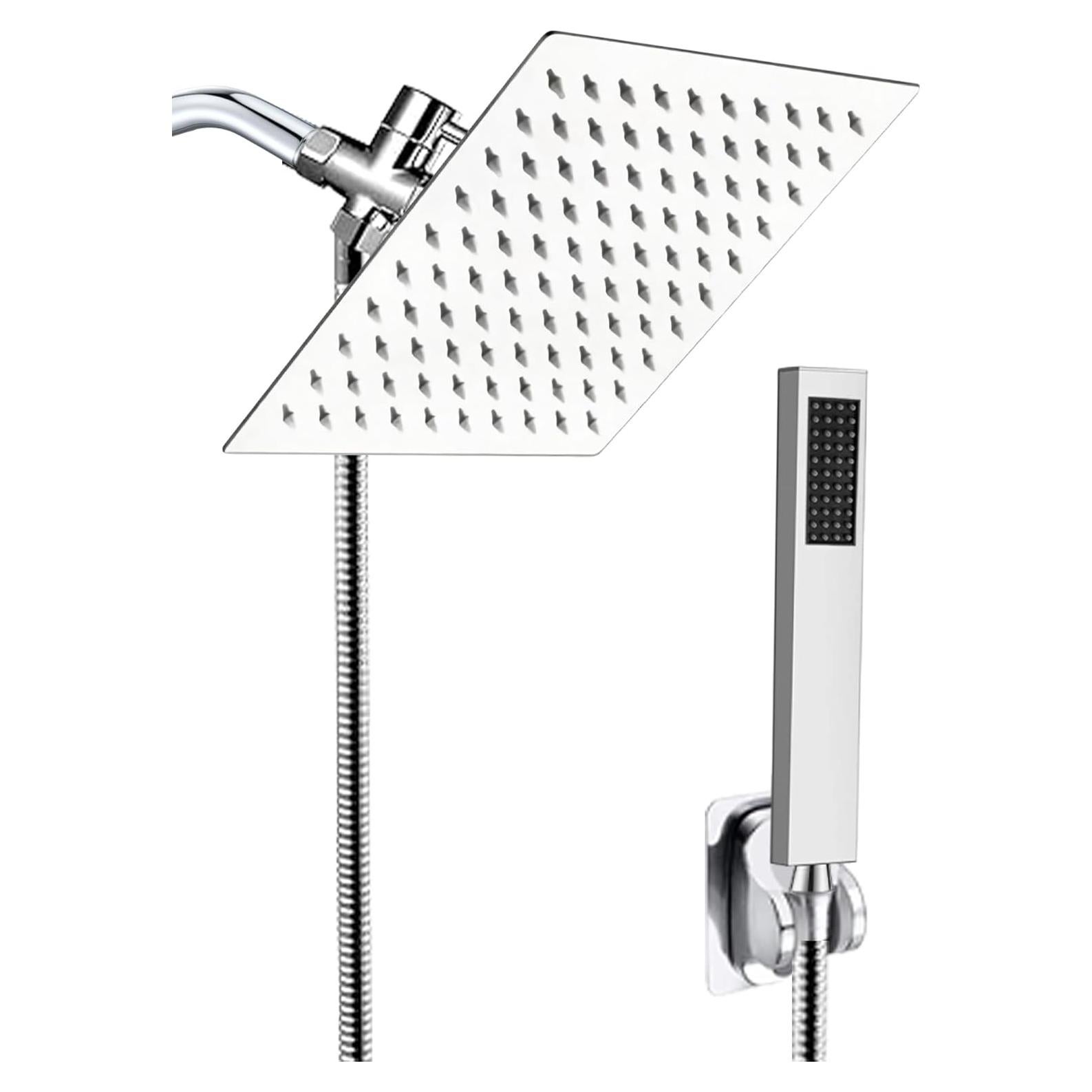 Cabezal de Ducha de Lluvia Jeriussg 15.24 cm Cromo Alta Presión