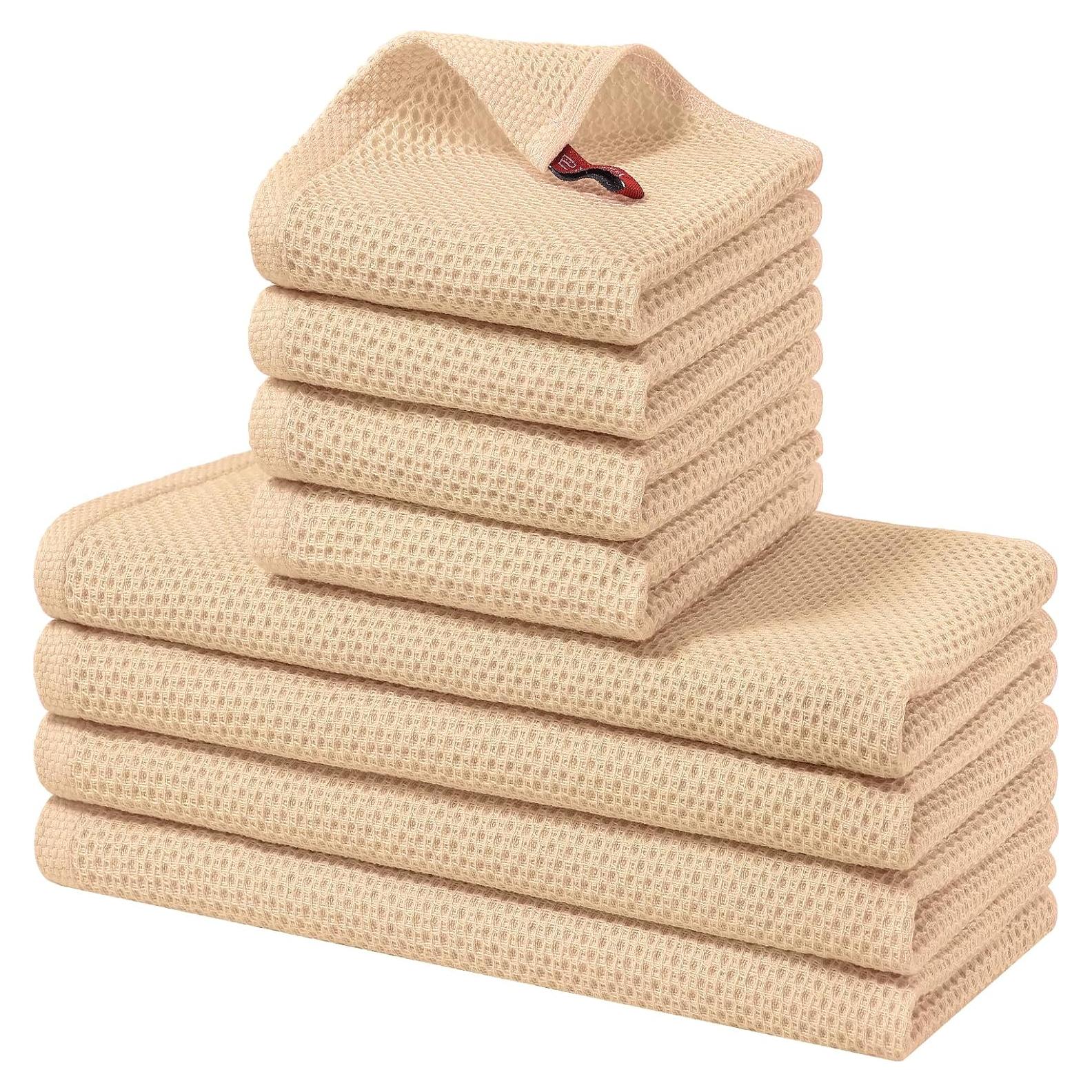 Juego de Toallas de Cocina Homaxy 100% Algodón 8 Piezas