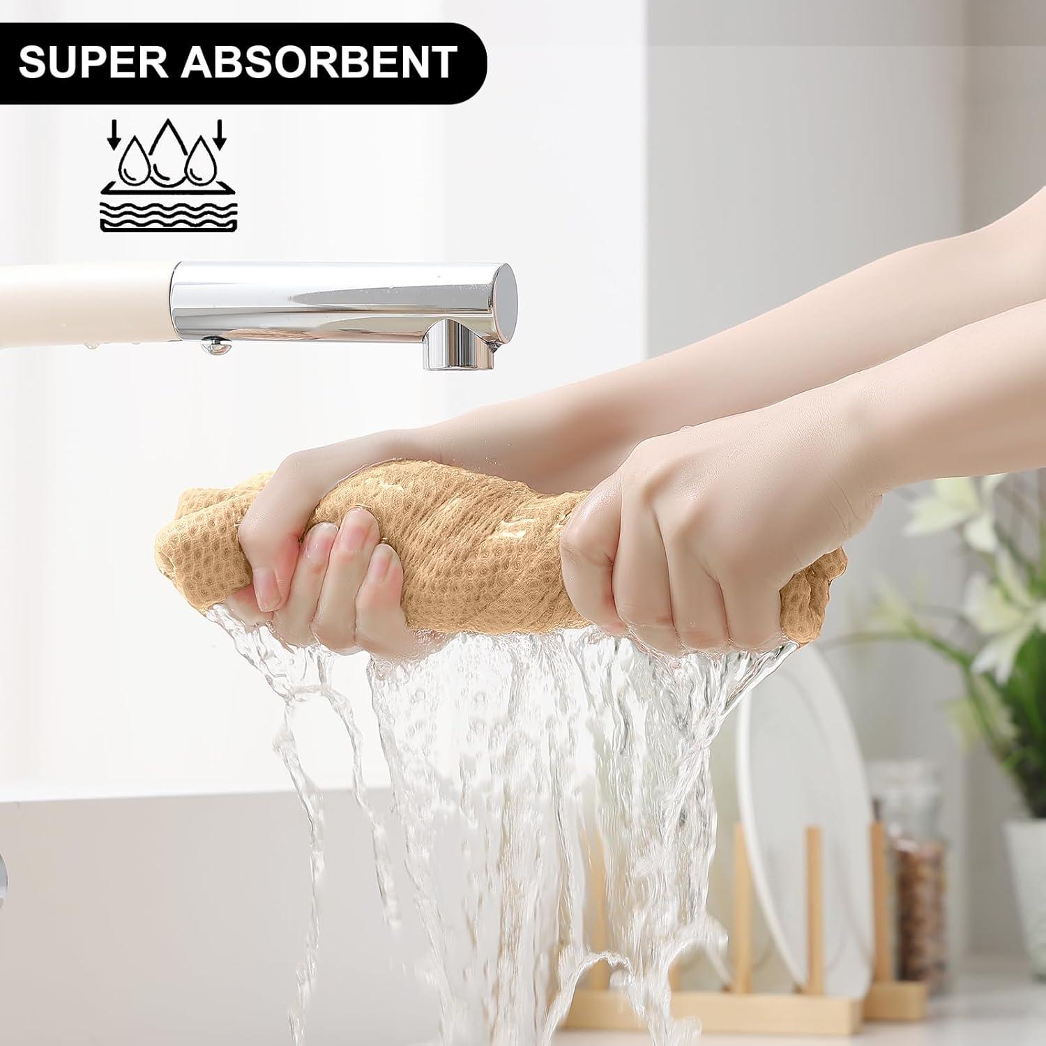 Juego de Toallas de Cocina Homaxy 100% Algodón 8 Piezas