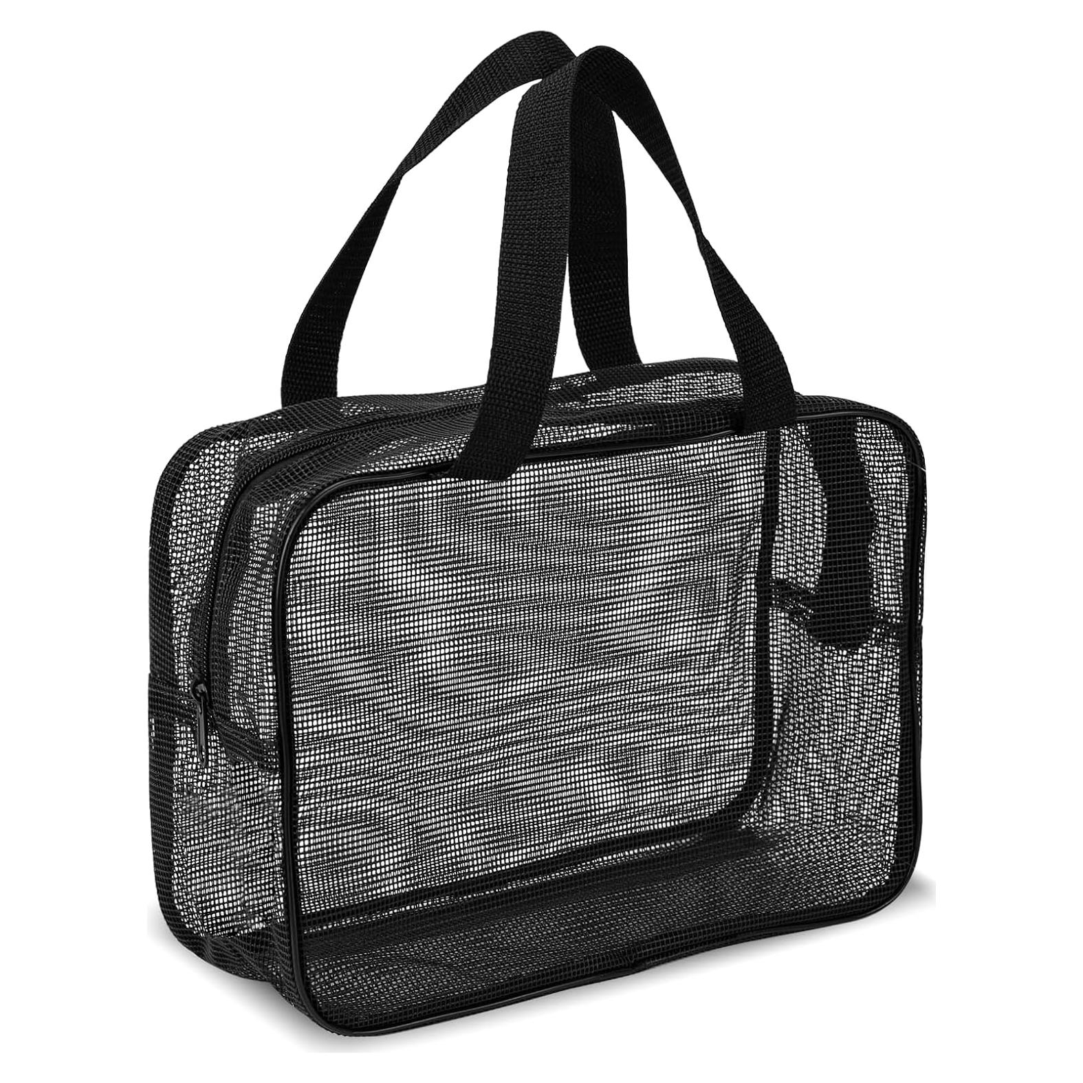 Bolsa de Ducha Portátil Mozeat Lens Negra Malla 30x20cm