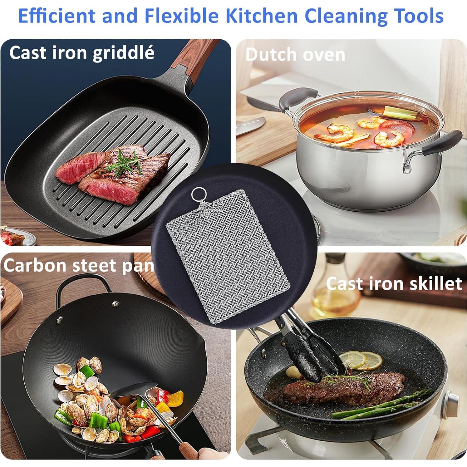 Limpiador de estropajo de acero inoxidable 316L Penhderm 8x10cm