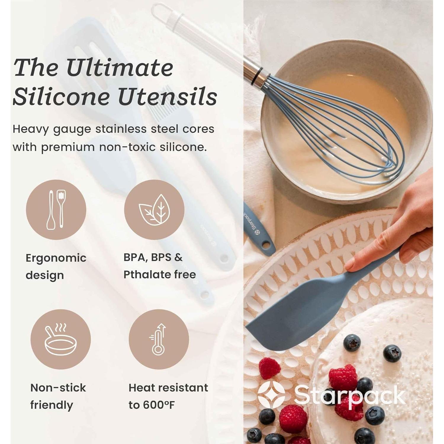 Batidor de Silicona StarPack Home 24.9 cm Resistente al Calor