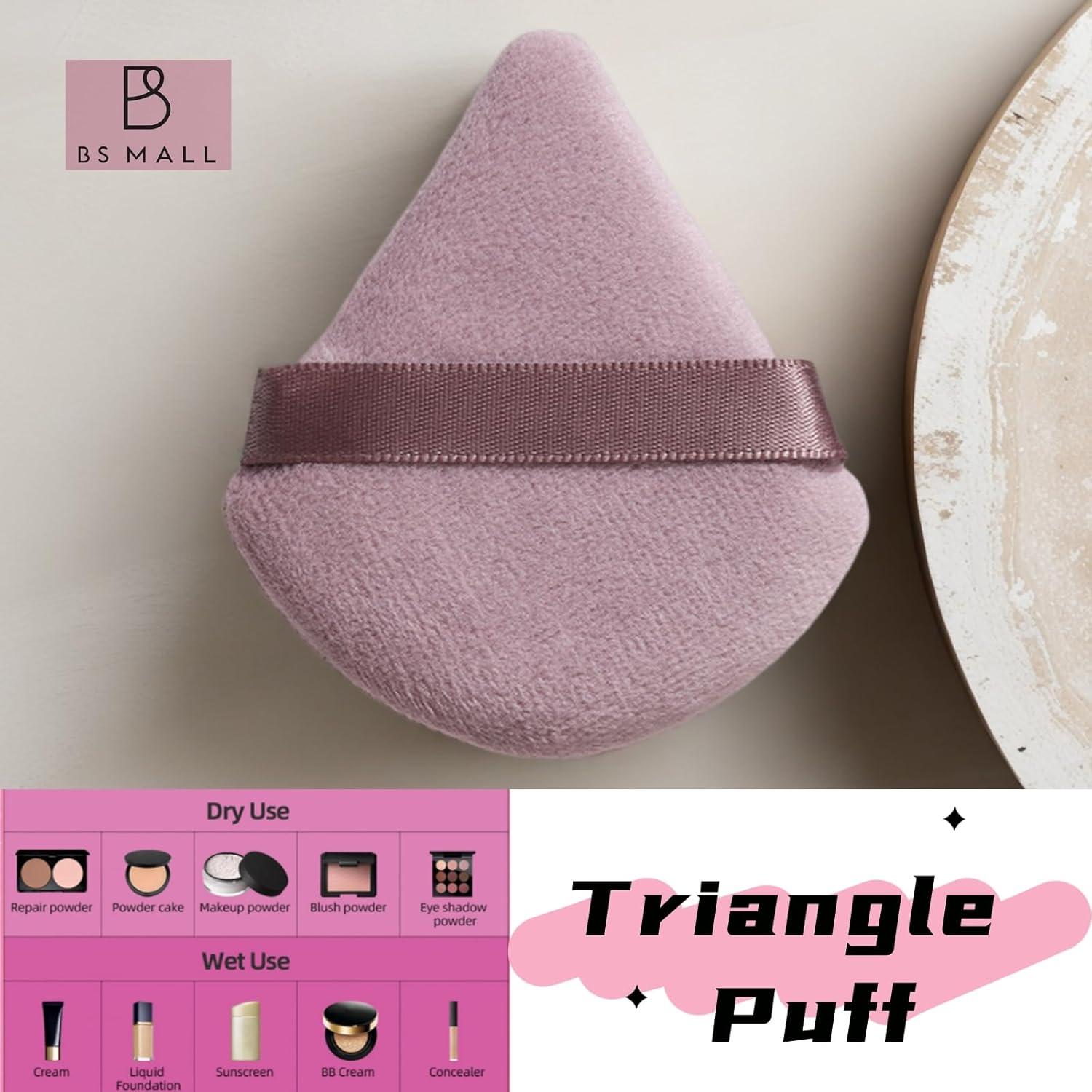 Conjunto de Brochas de Maquillaje BS-MALL 7 Piezas Viaje Rosa Claro