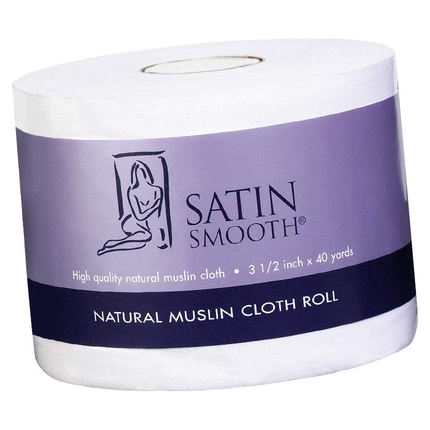 Rollo de Tela Muslín Satin Smooth 8.89 cm x 36.57 m para Depilación