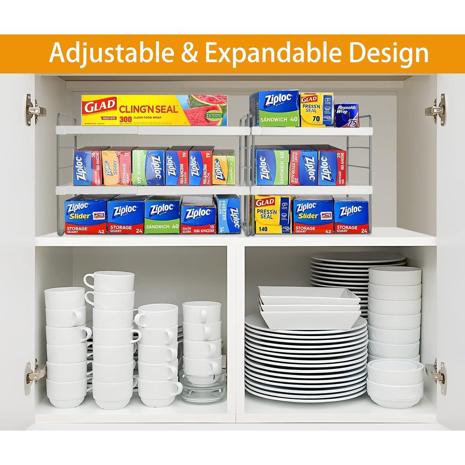 Organizador de Alimentos JUPELI Ajustable 2 Piezas 24.9-39.6 cm