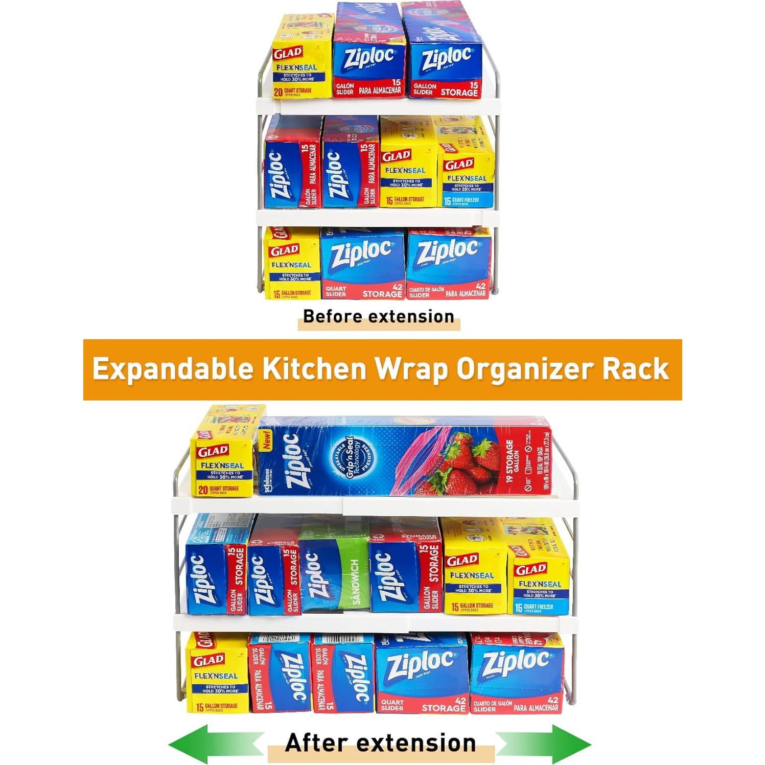 Organizador de Alimentos JUPELI Ajustable 2 Piezas 24.9-39.6 cm