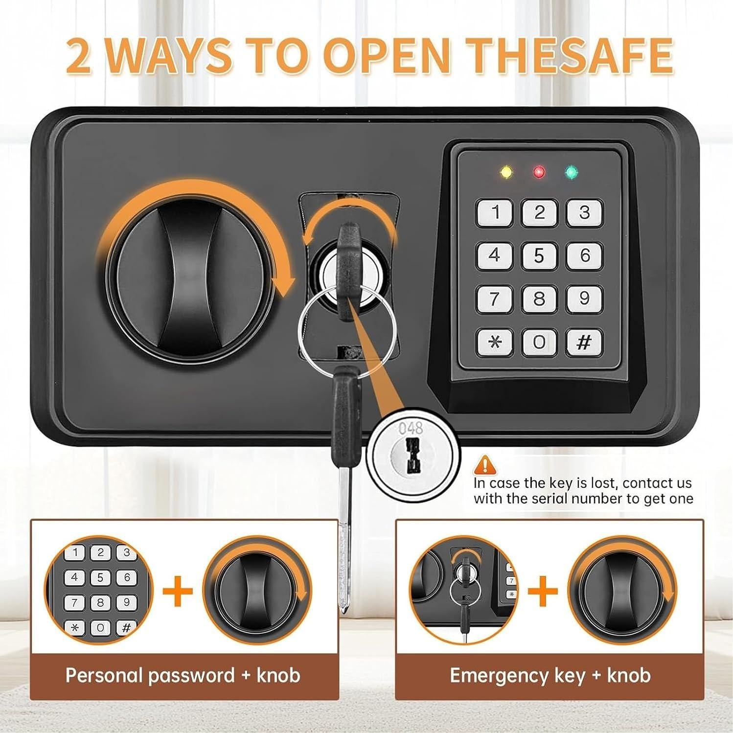 Caja Fuerte TOLEBLID 3 pies cúbicos a Prueba de Fuego y Agua