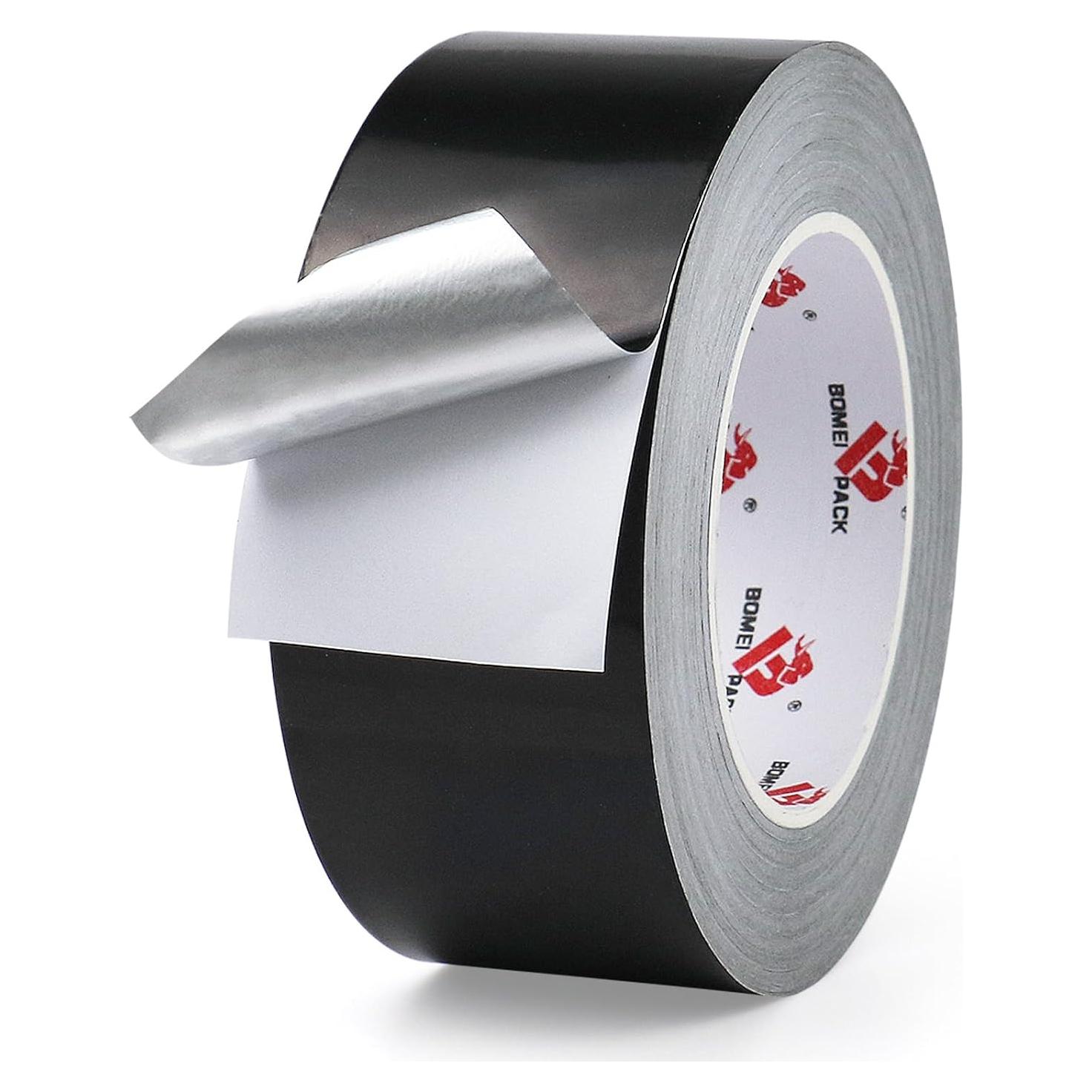 Cinta de Aluminio Negra BOMEI PACK 5 cm x 50 m para HVAC