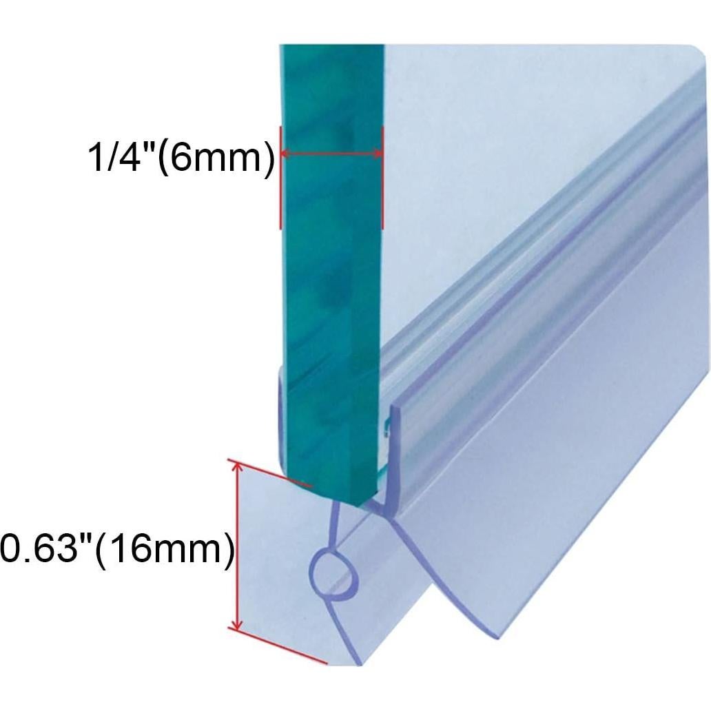 Sello Inferior para Puerta de Ducha Cozylkx 70cm PVC 6mm