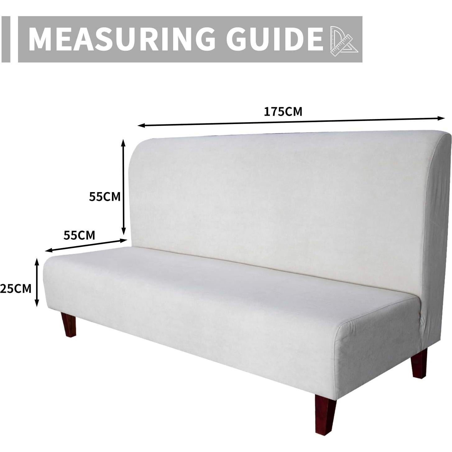 Funda de Sofá Impermeable Easy-Going para Futón 165-190 cm Negro