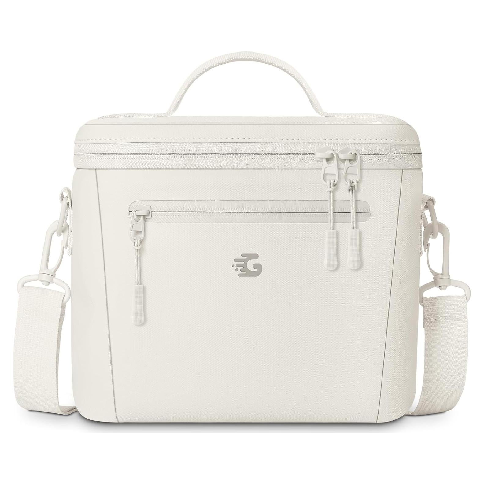 Bolsa de Almuerzo Aislada GLORIEROO Beige 8L Impermeable