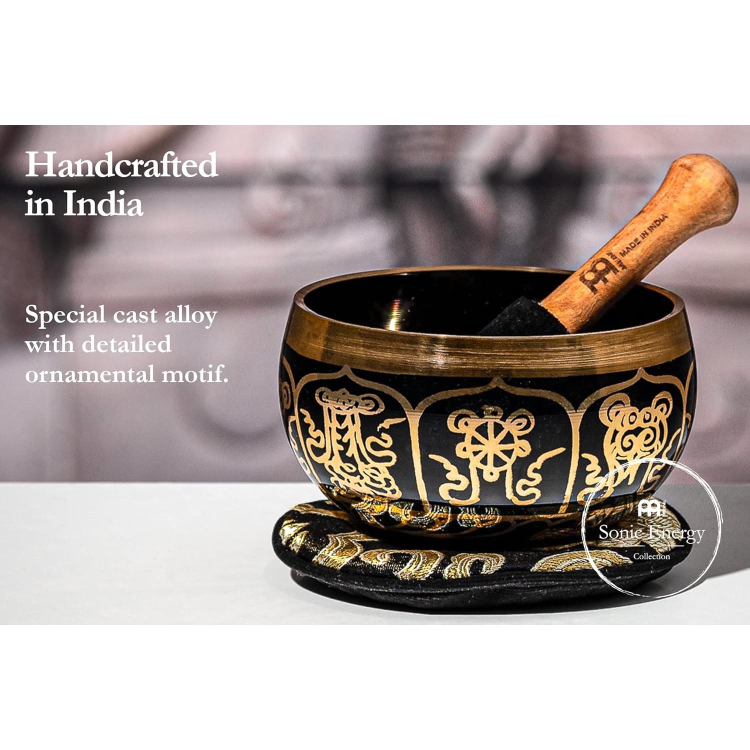 Tazón Cantante Ornamental Meinl 9.4 cm con Martillo y Cojín