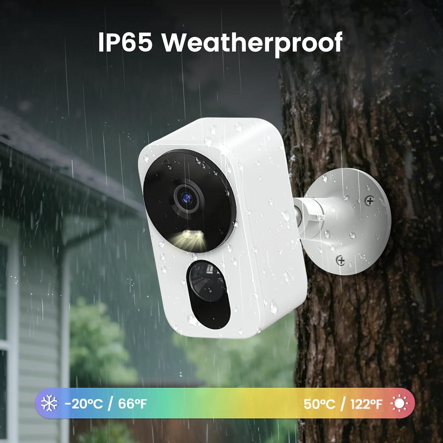 Cámara de Seguridad Inalámbrica Heyall Q9 2.5K 4MP IP65