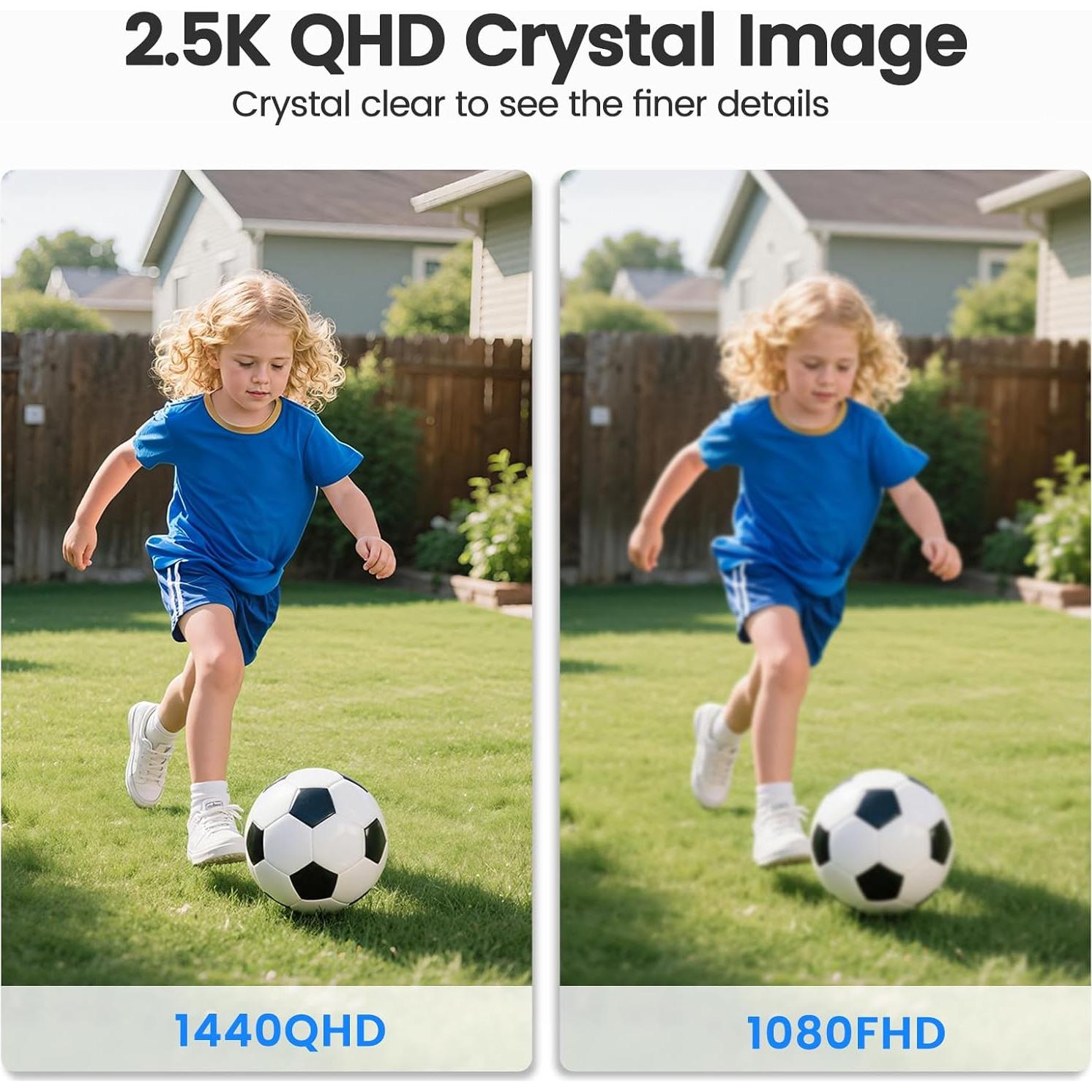 Cámara de Seguridad Inalámbrica Heyall Q9 2.5K 4MP IP65