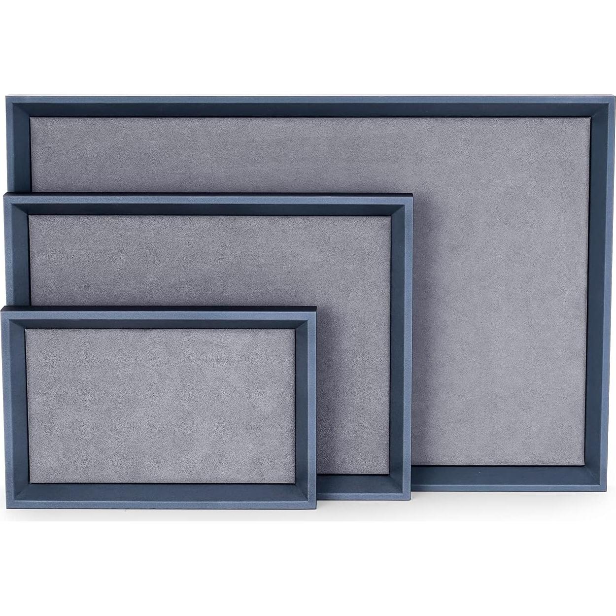 Organizador de Joyería Oirlv de Cuero Premium Pequeño Gris